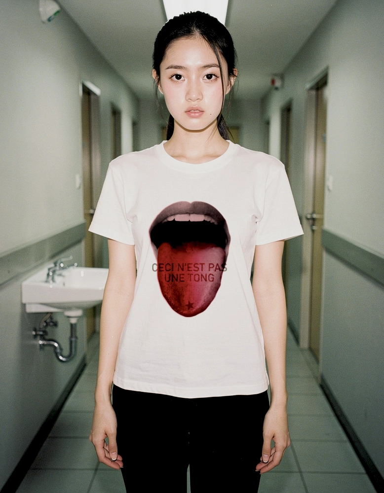 T-shirt Ceci n'est pas une tong - shop b. - t-shirt graphique made in France