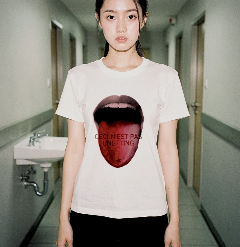 T-shirt Ceci n'est pas une tong - shop b. - t-shirt graphique made in France
