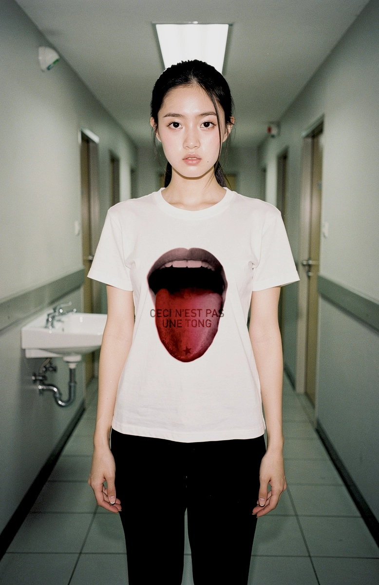 T-shirt Ceci n'est pas une tong - shop b. - t-shirt graphique made in France