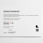 0Certificat Édition Imitée