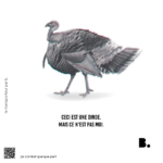 Totebag Ceci est une dinde
