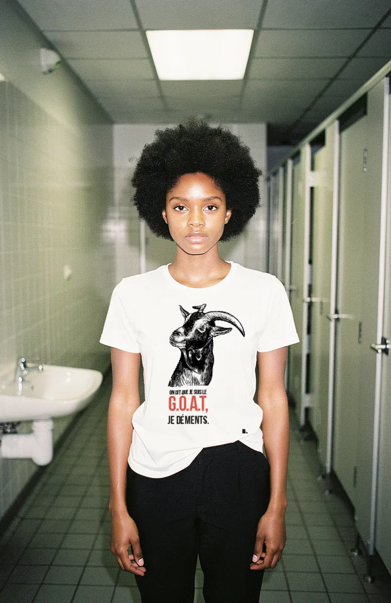 t-shirt G.O.A.T. - shop b. - T-shirt graphique made in France