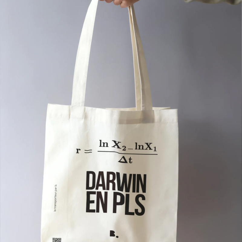 TRISTAN2-Drwin Darwin en PLS - Tote bag série limitée